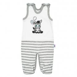 Kojenecké bavlněné dupačky New Baby Zebra exclusive Bílá velikost - 74 (6-9m)