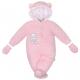 Zimní kombinézka New Baby Nice Bear růžová Růžová velikost - 74 (6-9m)