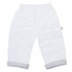 Luxusní dětské zimní tepláčky New Baby Snowy collection Bílá velikost - 56 (0-3m)