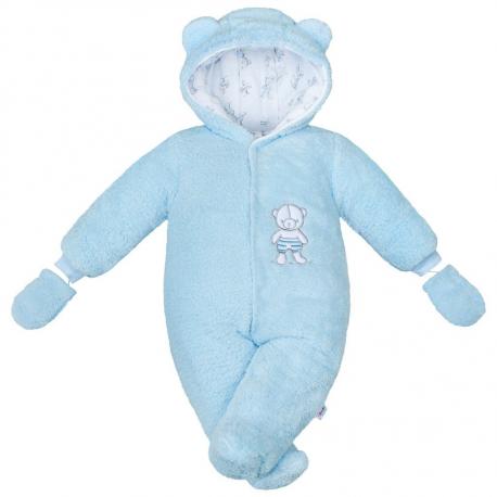 Zimní kombinézka New Baby Nice Bear modrá Modrá velikost - 68 (4-6m)