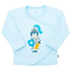 Kojenecká bavlněná košilka New Baby Knight Modrá velikost - 68 (4-6m)