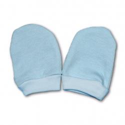 Rukavičky pro novorozence modré Modrá velikost - 56 (0-3m)