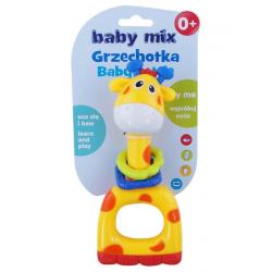 Dětské chrastítko Baby Mix žlutá žirafa Žlutá