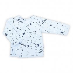 Kojenecká bavlněná košilka Nicol Max light Modrá velikost - 68 (4-6m)