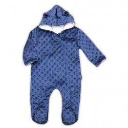 Zimní kojenecký overal z Minky Nicol Bubbles modrý Modrá velikost - 56 (0-3m)