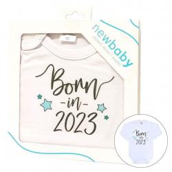 Body s potiskem New Baby Born in 2023 - dárkové balení Bílá velikost - 50