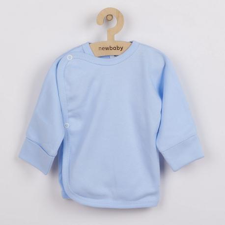 Kojenecká košilka s bočním zapínáním New Baby světle modrá Modrá velikost - 50