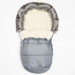Zimní fusak New Baby Lux Wool graphite Šedá