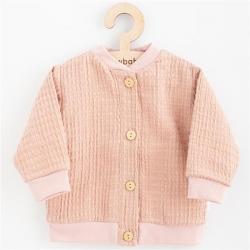 Kojenecký mušelínový kabátek New Baby Comfort clothes růžová Růžová velikost - 56 (0-3m)