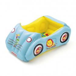 Dětské nafukovací autíčko Fisher-Price s míčky 119x79x51 cm Multicolor