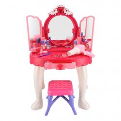 Dětský toaletní stolek se židličkou Baby Mix Amanda Růžová
