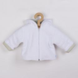 Luxusní dětský zimní kabátek s kapucí New Baby Snowy collection Bílá velikost - 68 (4-6m)