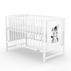 Dětská postýlka New Baby BEA Zebra bílá Bílá
