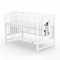 Dětská postýlka New Baby POLLY standard Zebra bílá Bílá