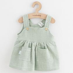 Kojenecké mušelínová sukýnka New Baby Comfort clothes šalvějová Zelená velikost - 62 (3-6m)