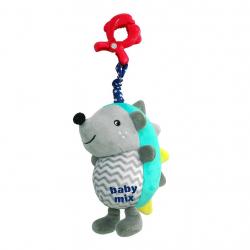 Dětská plyšová hračka s hracím strojkem Baby Mix Ježek modro-šedý Multicolor
