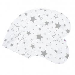 Povlak na kojící polštář New Baby Hvězdy šedé Bílá
