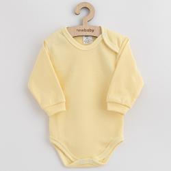 Kojenecké bavlněné body New Baby Casually dressed žlutá Žlutá velikost - 56 (0-3m)