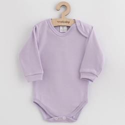 Kojenecké bavlněné body New Baby Casually dressed fialová Fialová velikost - 56 (0-3m)