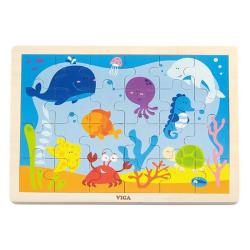 Dětské dřevěné puzzle Viga Oceán Multicolor