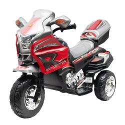 Dětská elektrická motorka Baby Mix RACER červeno-černá Černá