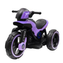 Dětská elektrická motorka Baby Mix POLICE fialová Fialová