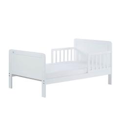 Dětská postel se zábranou Drewex Olek 140x70 cm bílá Bílá