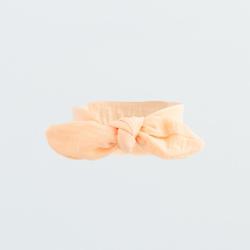 Kojenecká mušelínová čelenka New Baby Leny peach Dle obrázku velikost - 74 (6-9m)