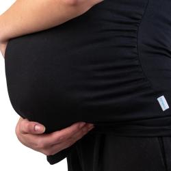Těhotenské tričko New Baby černá Černá velikost - S